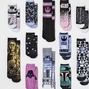 12 Days of Christmas Socks Star Wars Advent New